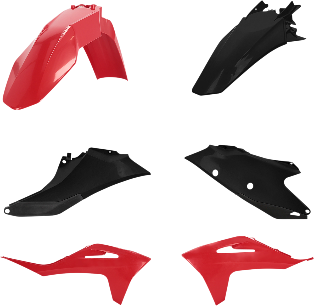 Standard Body Kit - Red/Black - Gas Gas - EX/MC '21-'23 (1)
