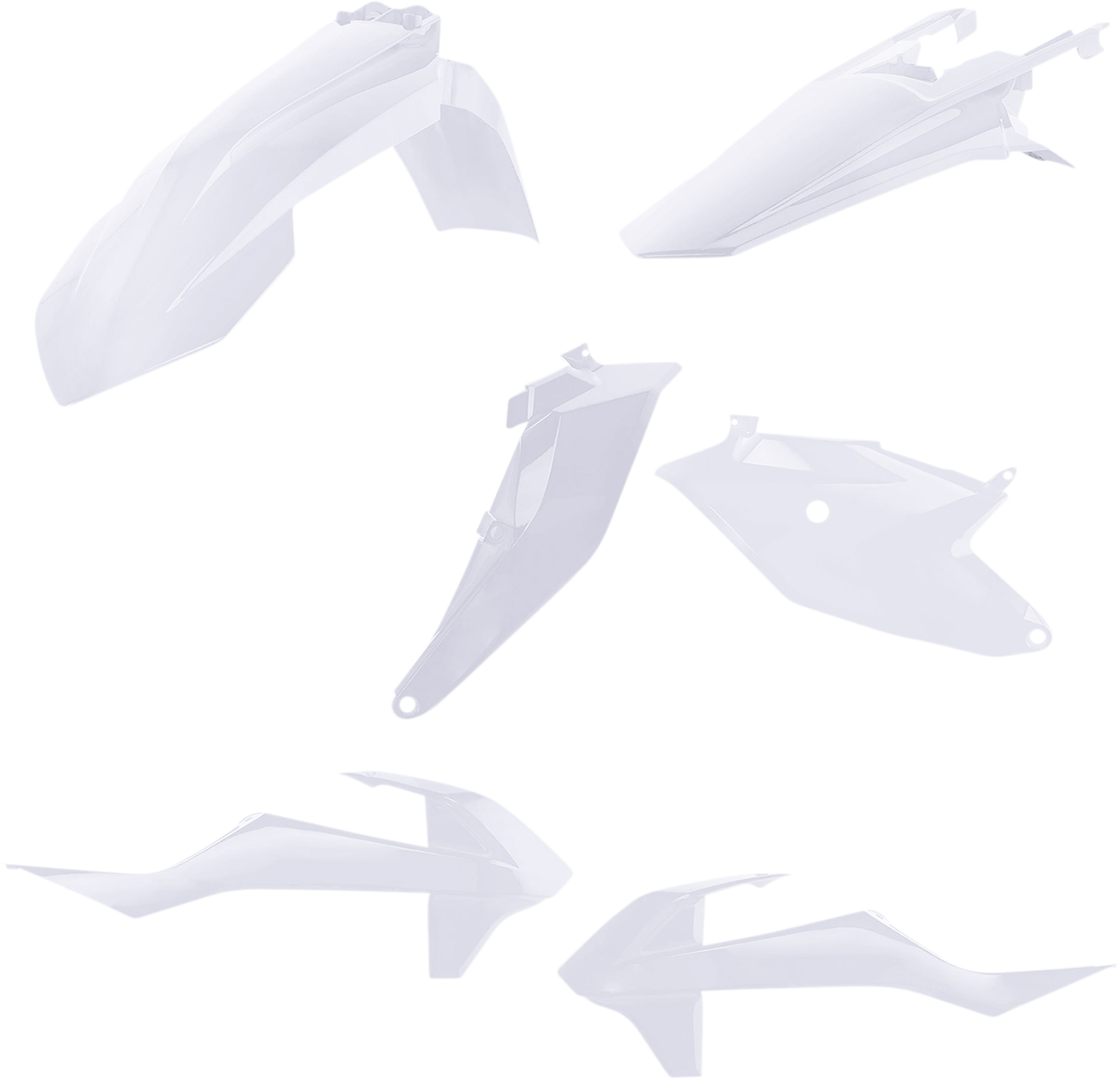 Standard Body Kit - '20-'21 OEM White - Gas Gas | Husqvarna | KTM '18-'24 (1)