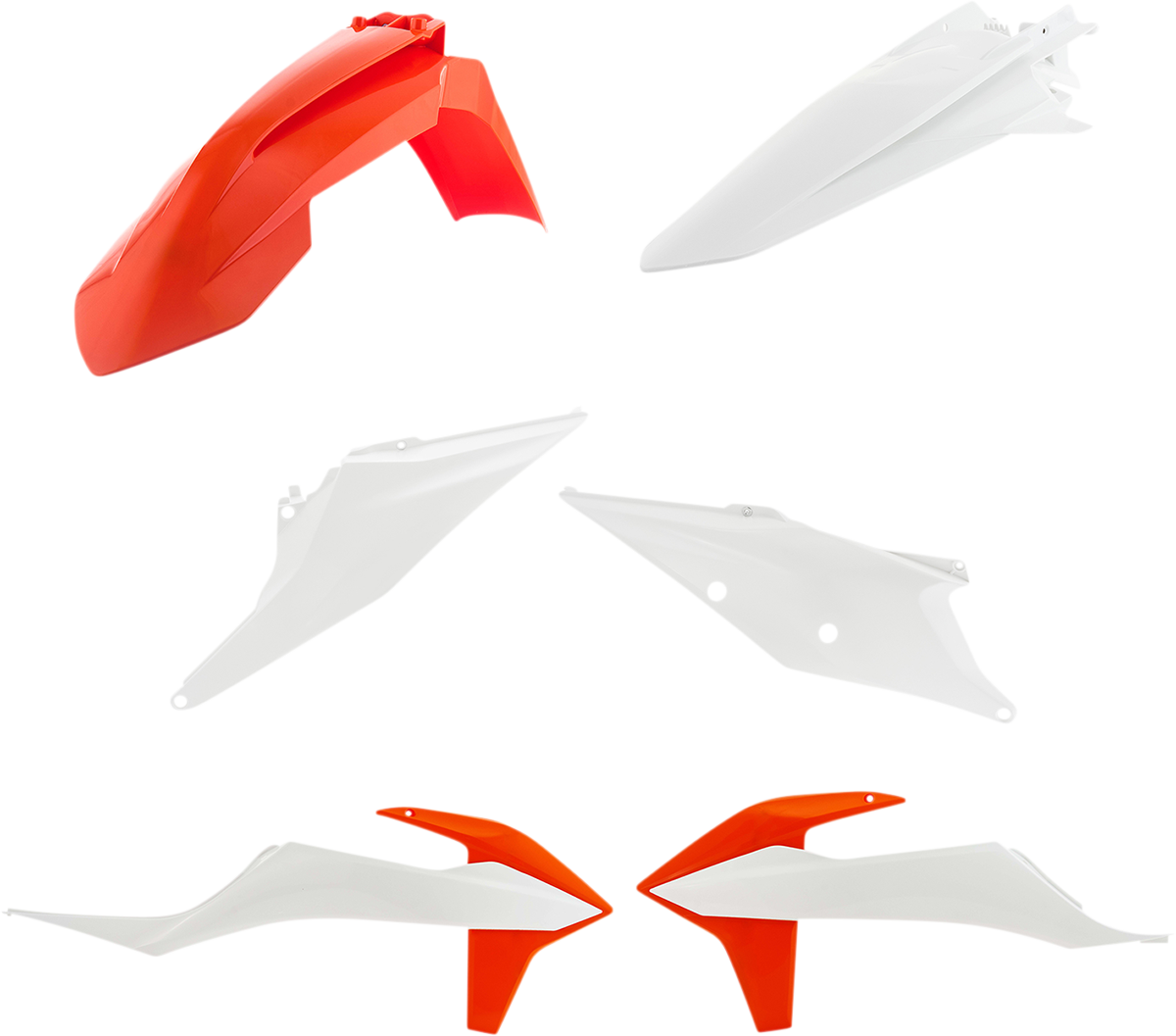 Standard Body Kit - '21 OEM Orange/White - KTM - SX/XC '19-'22 (1)