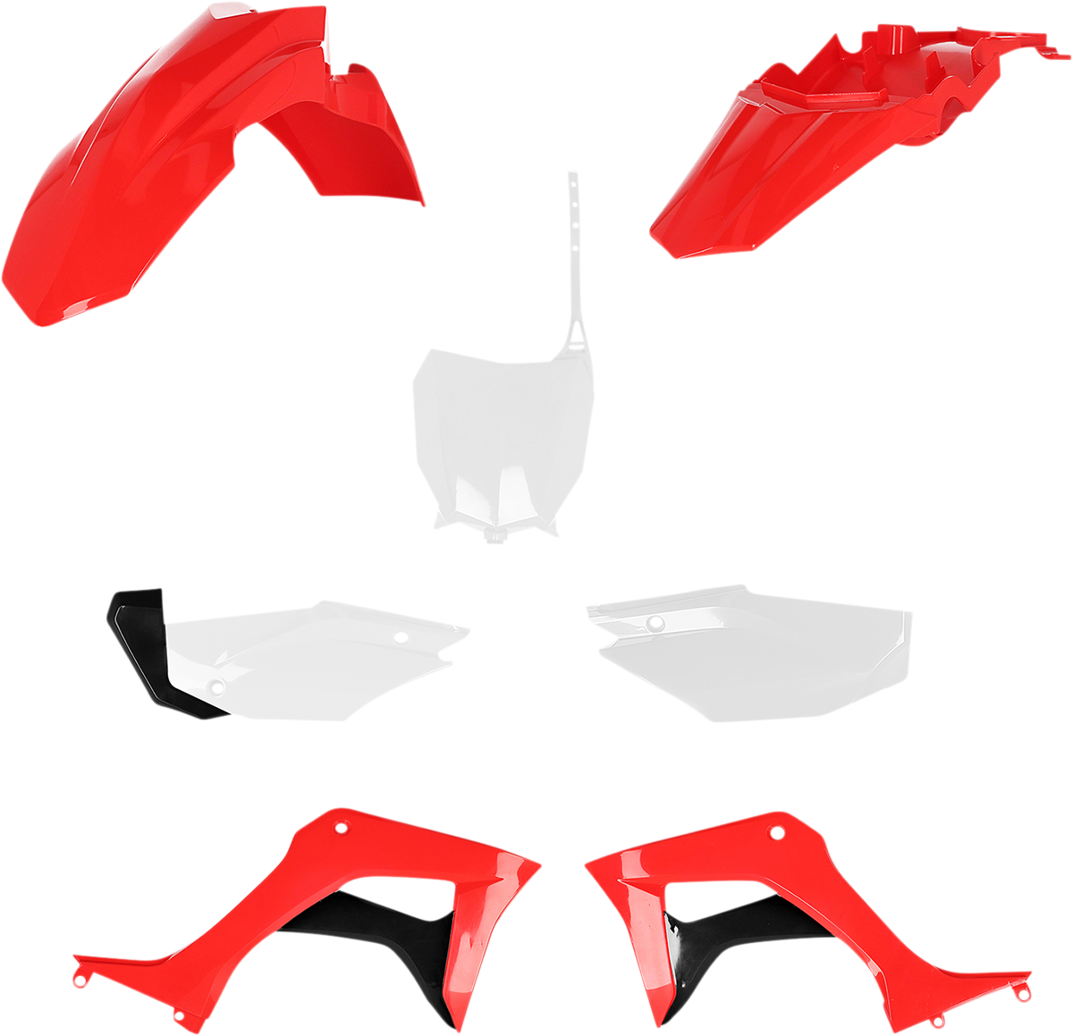 Full Body Kit - '21-'24 OEM Red/White/Black - Honda - CRF '19-'25 (1)