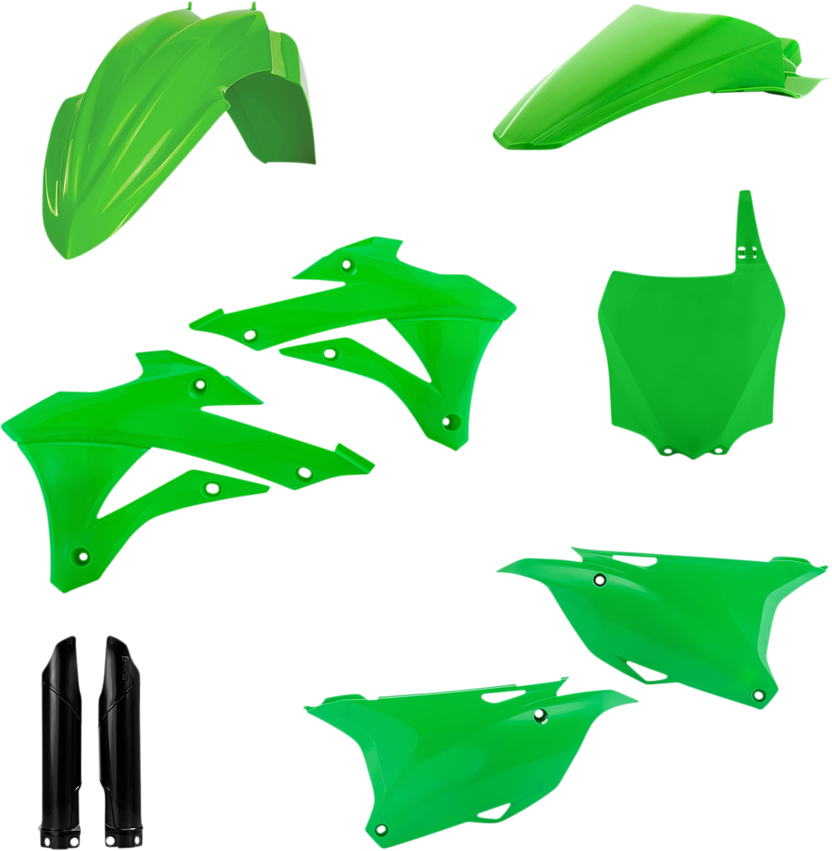 Full Body Kit - '21 OEM Green/Black - Kawasaki - KX '14-'21 (1)