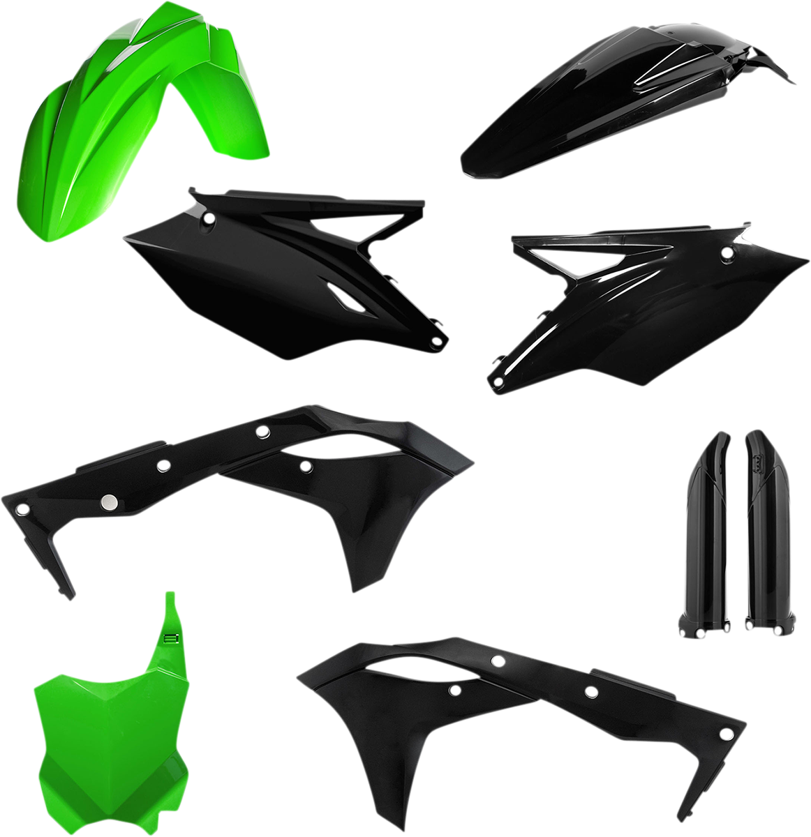 Full Body Kit - Green/Black - Kawasaki - KX '18-'20 (1)