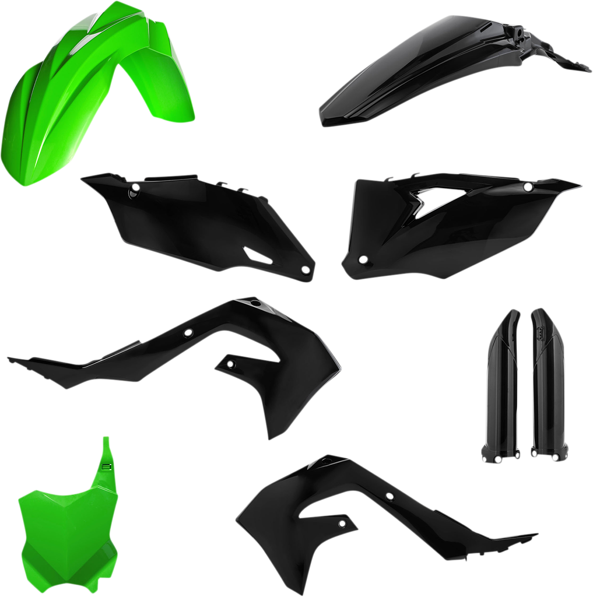 Full Body Kit - Green/Black - Kawasaki - KX '19-'24 (1)