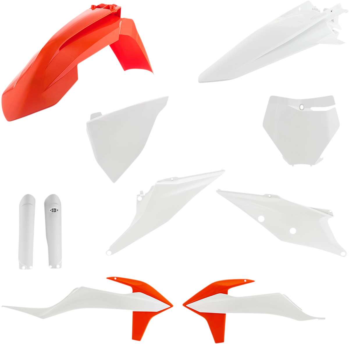 Full Body Kit - '21 OEM White/Orange - KTM - SX/XC '19-'22 (1)