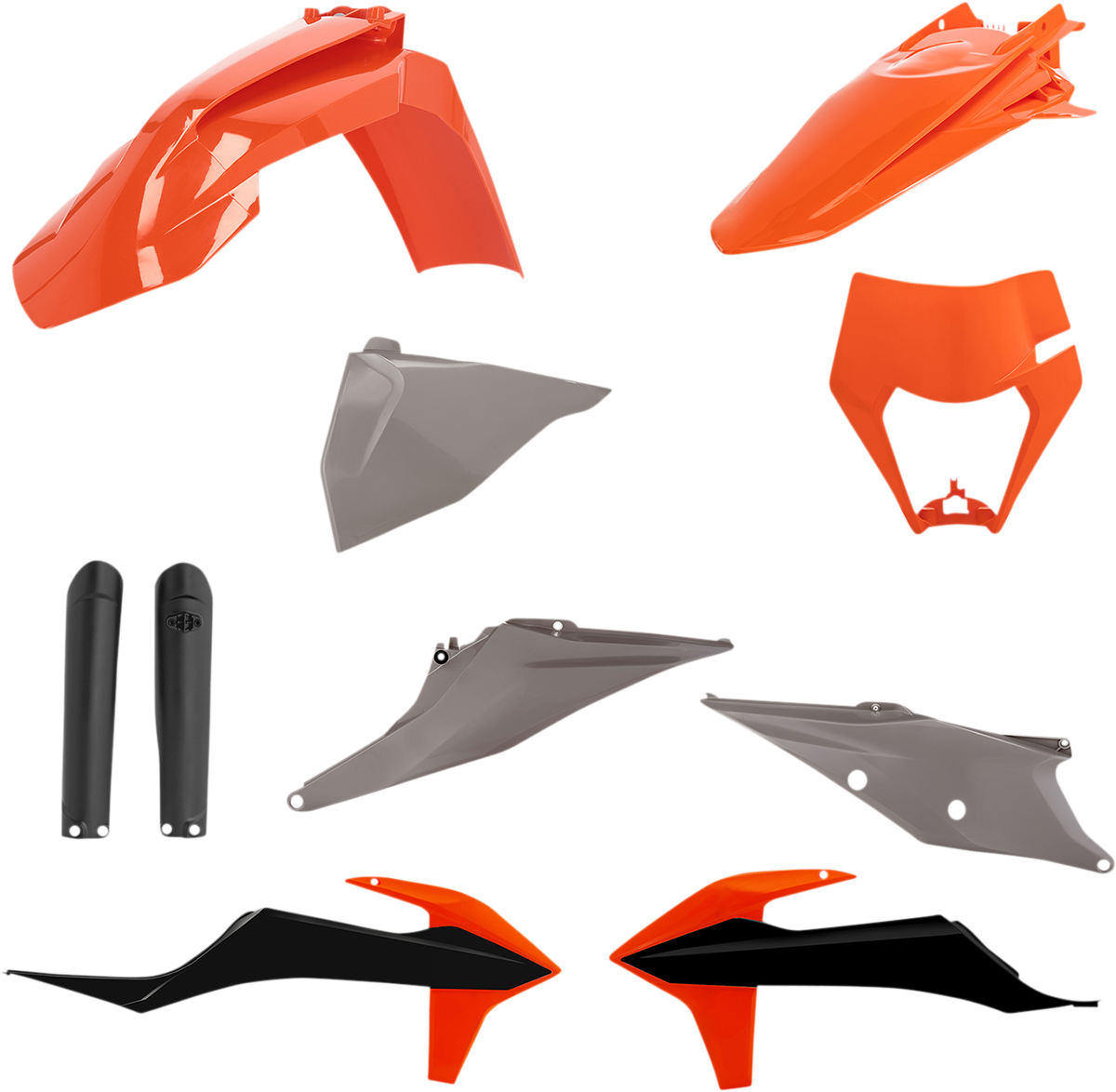 Full Body Kit - '21 OEM Orange/Black/Gray - KTM - EX/XC '20-'23 (1)