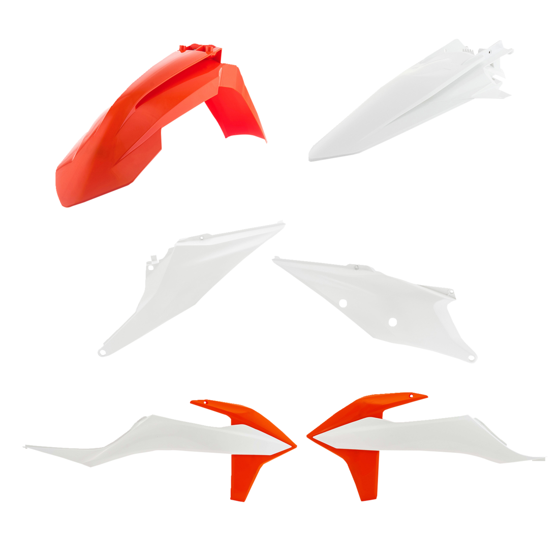 Standard Body Kit - '20/'22 OEM Orange/White - KTM - SX/XC '19-'22 (1)