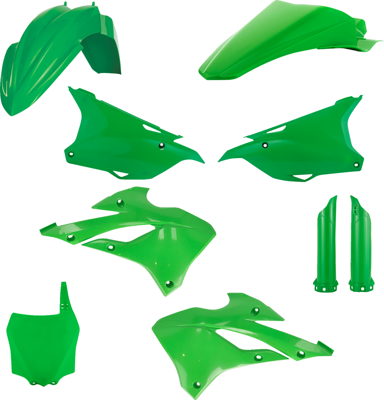 Full Body Kit - '24-'25 OEM Green - Kawasaki - KX '22-'25 (1)