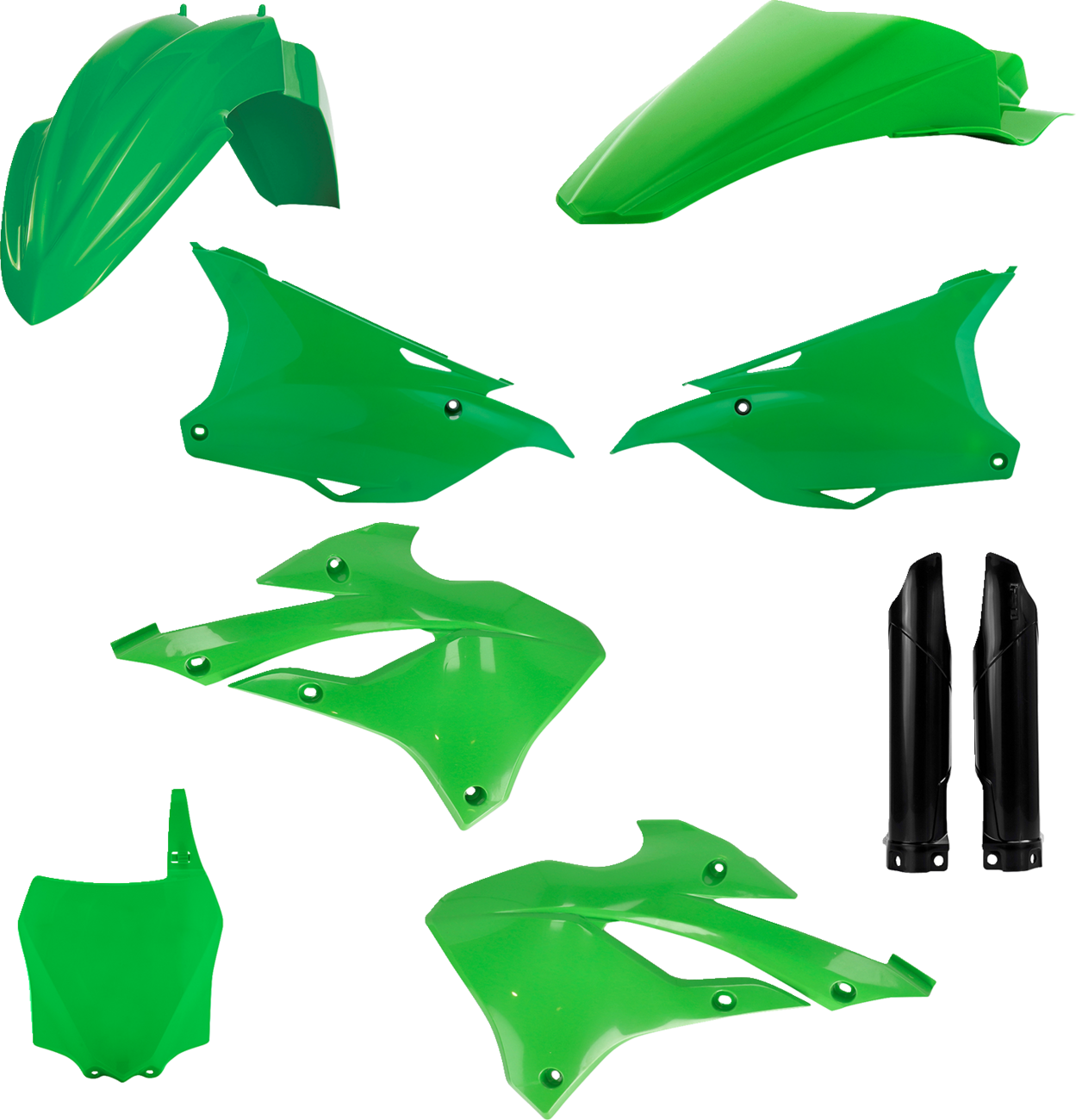 Full Body Kit - '22 OEM Green/Black - Kawasaki - KX '22-'25 (1)
