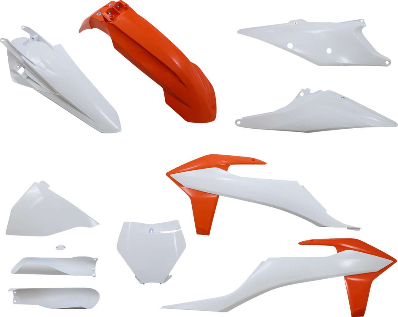 Full Body Kit - '22 OEM White/Orange - KTM - SX/XC '19 -'22 (1)
