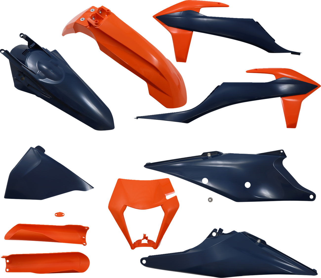 Full Body Kit - Orange/Dark Blue - KTM - EX/XC '20-'23 (1)