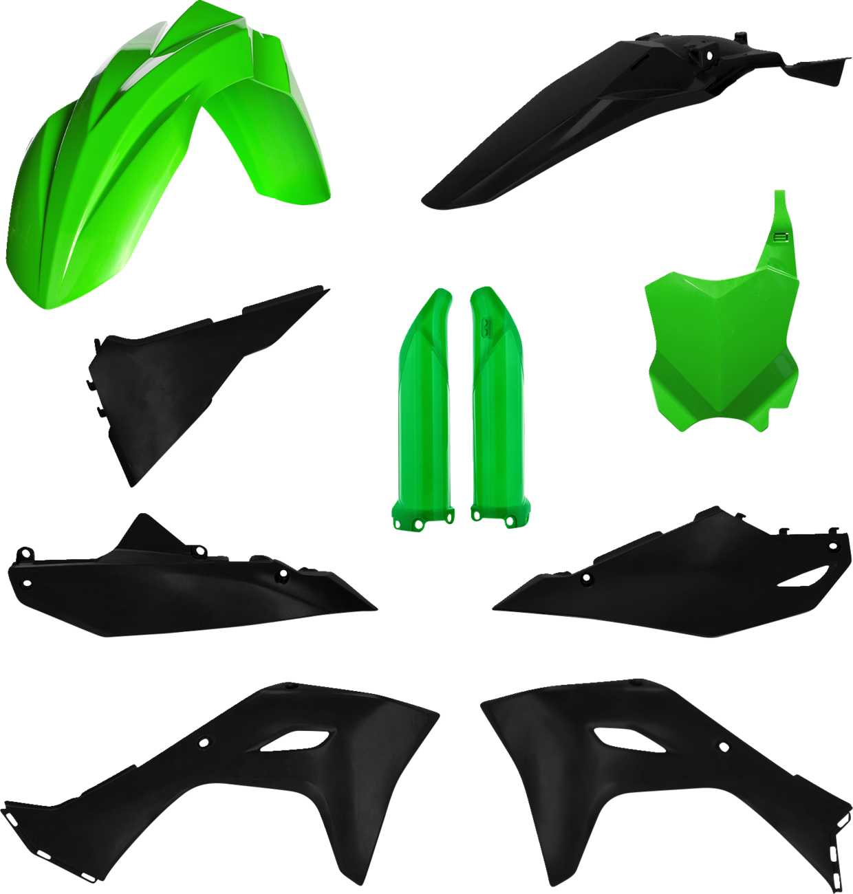 Full Body Kit - Green/Black - Kawasaki - KX '24-'25 (1)