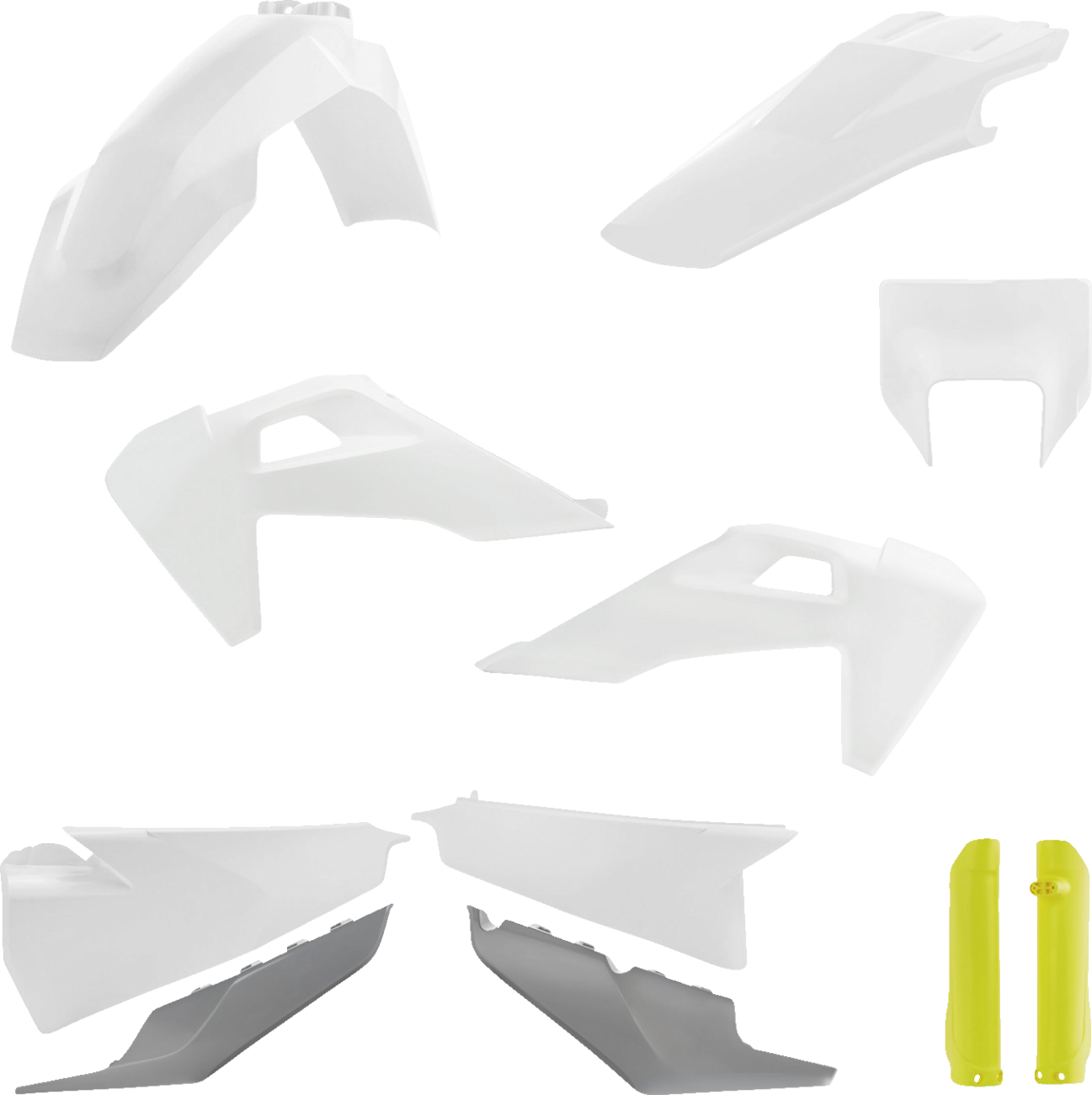 Full Body Kit - '23 OEM White/Gray/Yellow - Husqvarna - FE/TE '20-'23 (1)