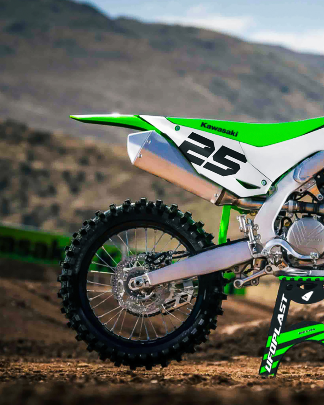 UFO Body Kit KX250/450F White/green