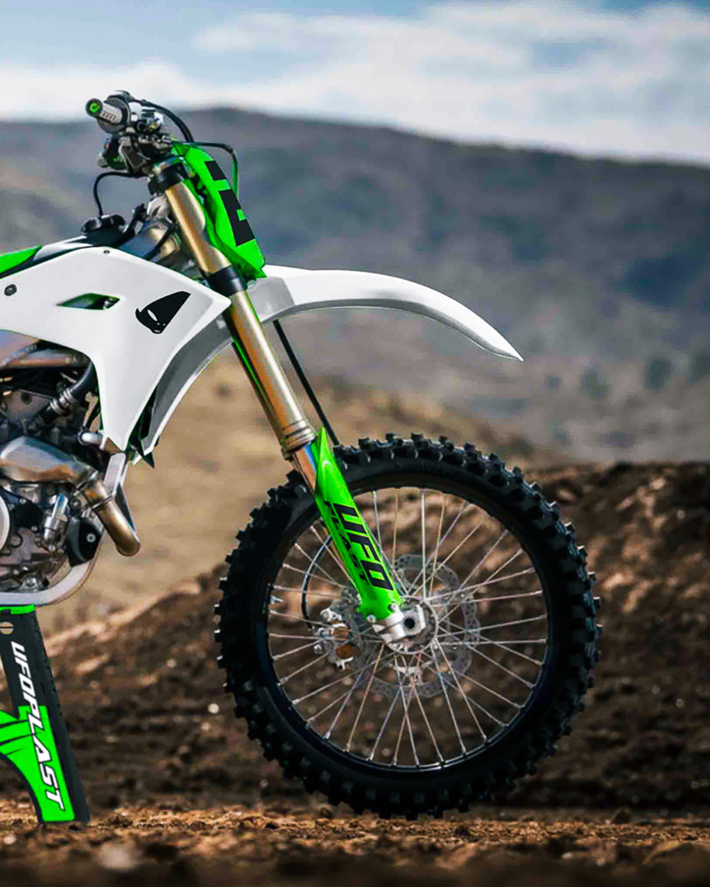 UFO Body Kit KX250/450F White/green