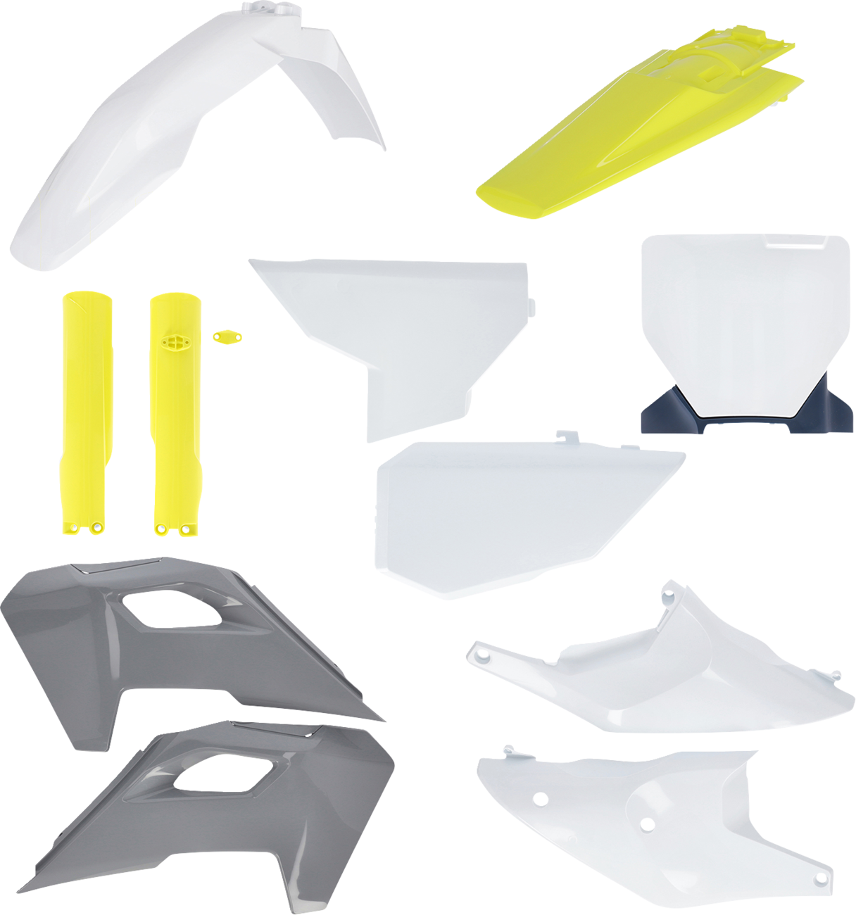 ACERBIS Full Body Kit - '23 OEM White/Yellow/Gray/Black - Husqvarna - FC/FX/TC/TX '23-'24