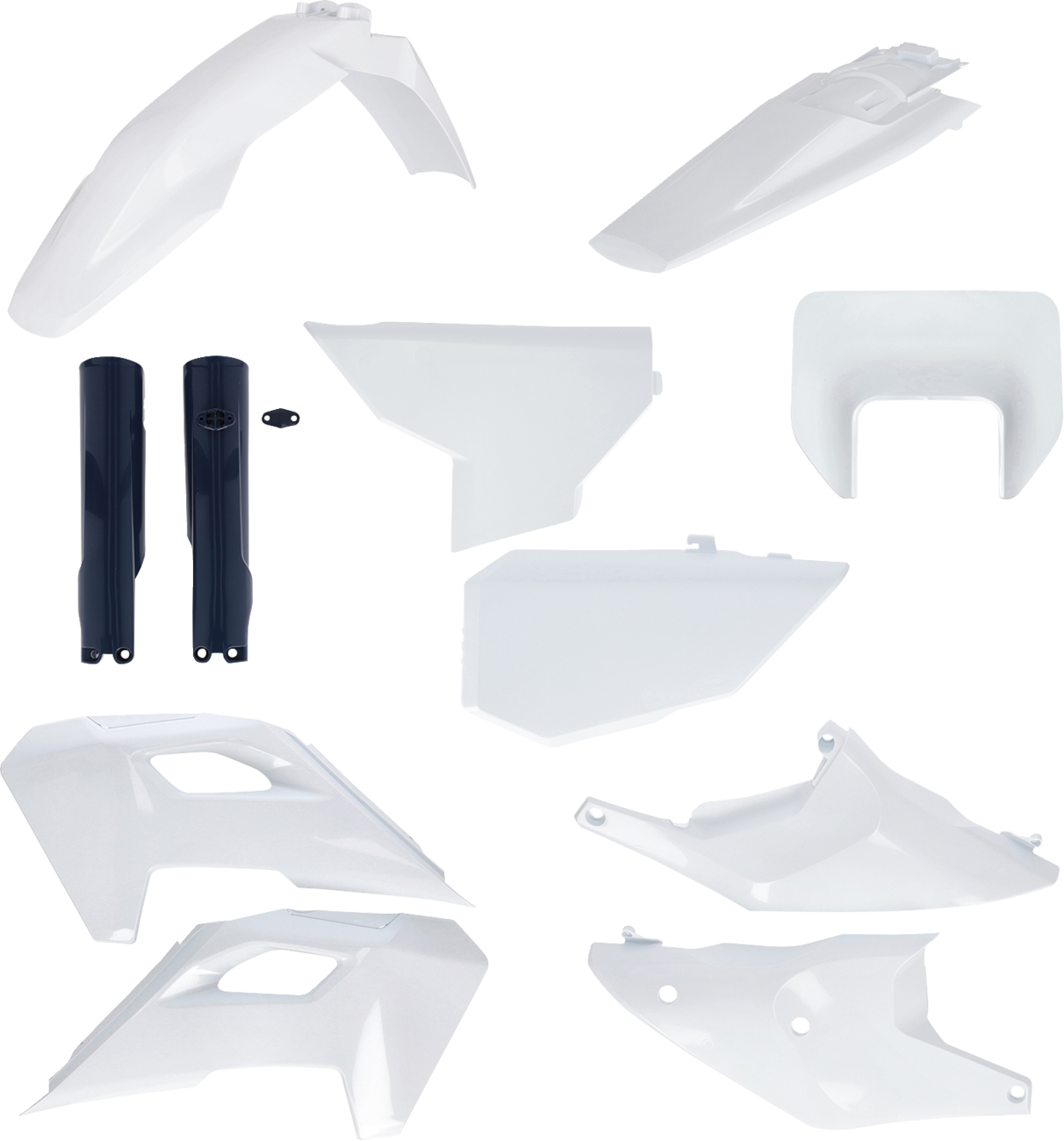 Full Body Kit - '25 OEM White/Black - Husqvarna - FE/TE '24-'25 (1)