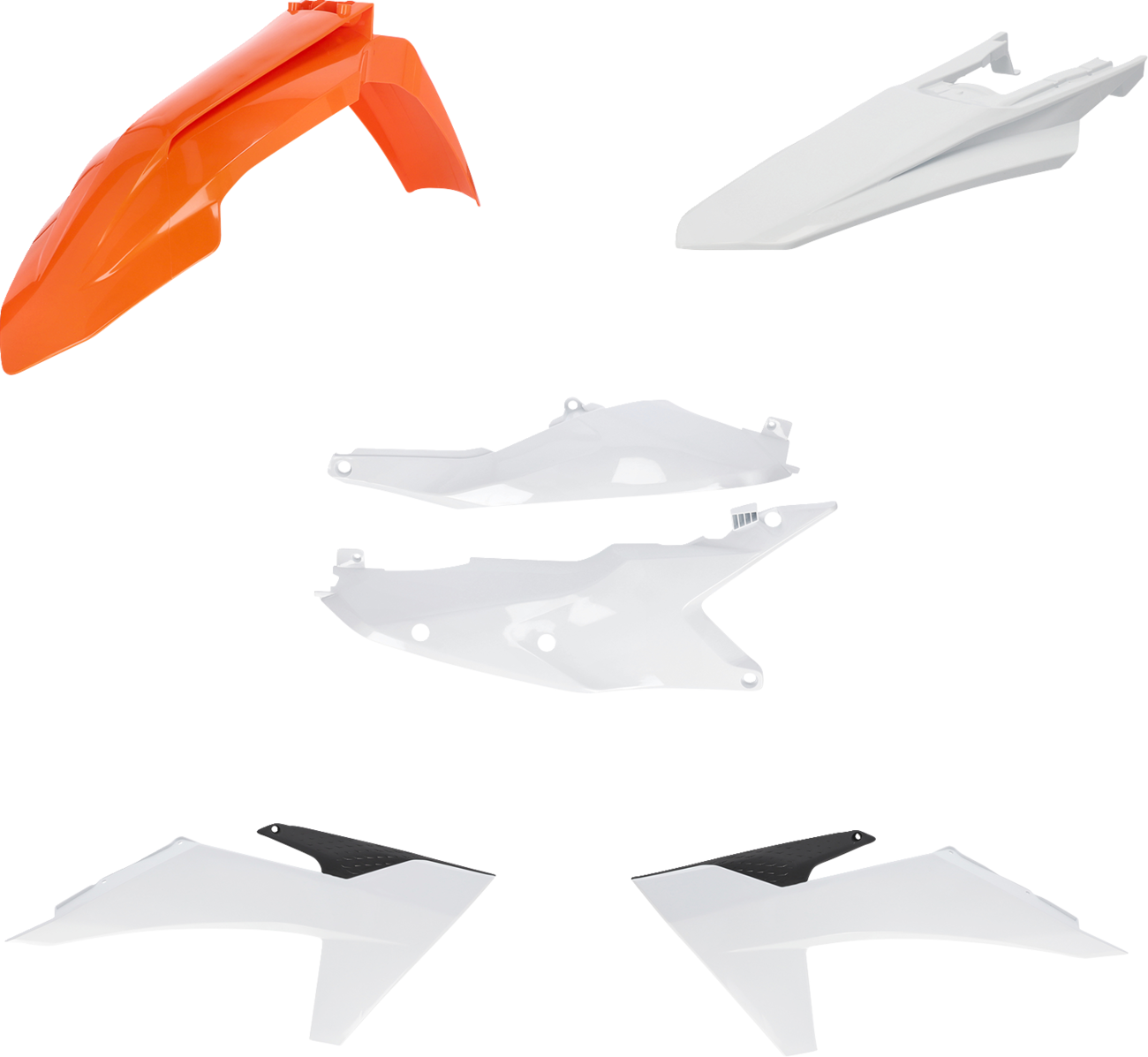 Standard Body Kit - '23 OEM Orange/White/Black - KTM - SX/XC '23-'24 (1)
