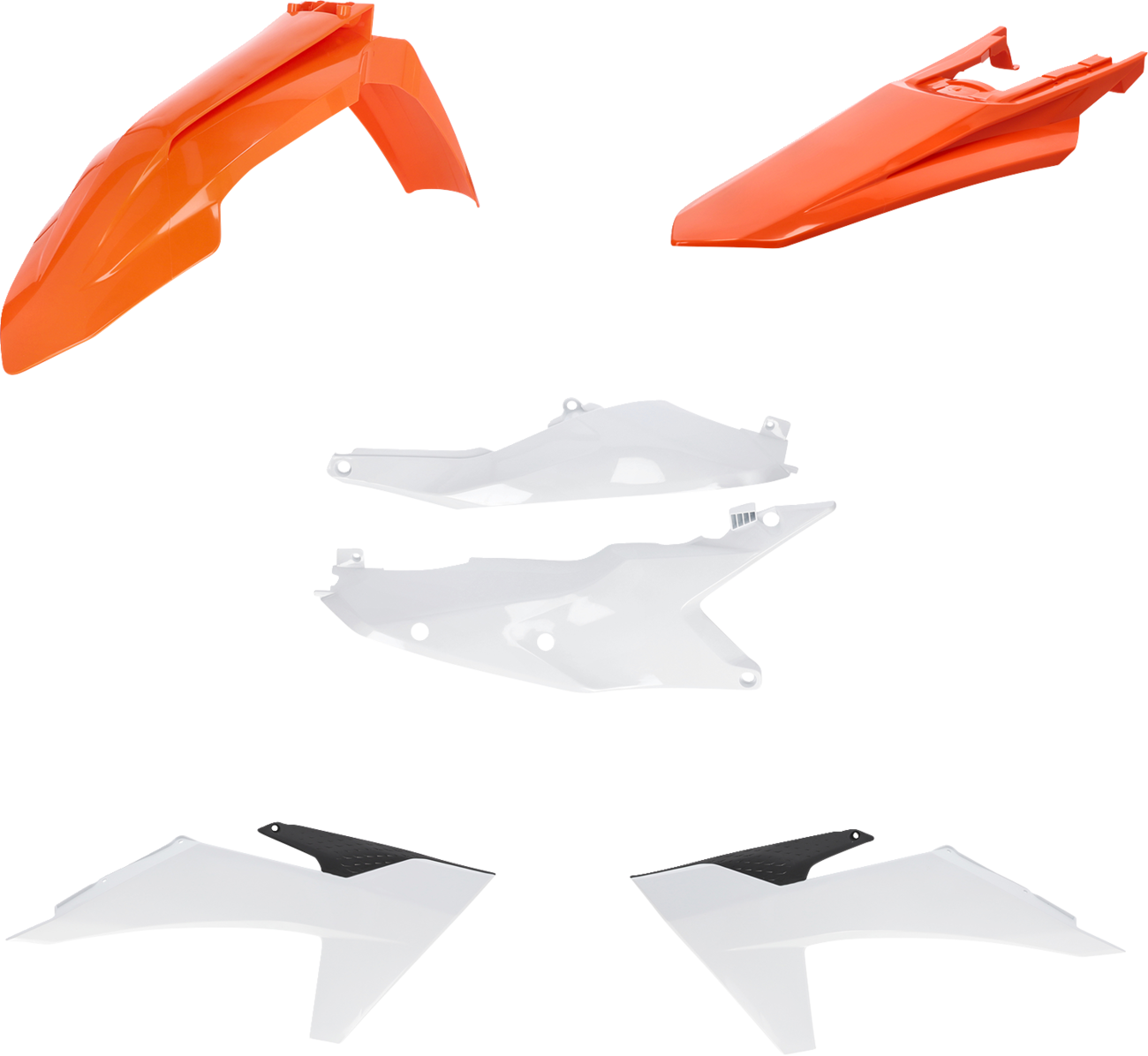 Standard Body Kit - '24 OEM Orange/White/Black - KTM - SX/XC '23-'24 (1)