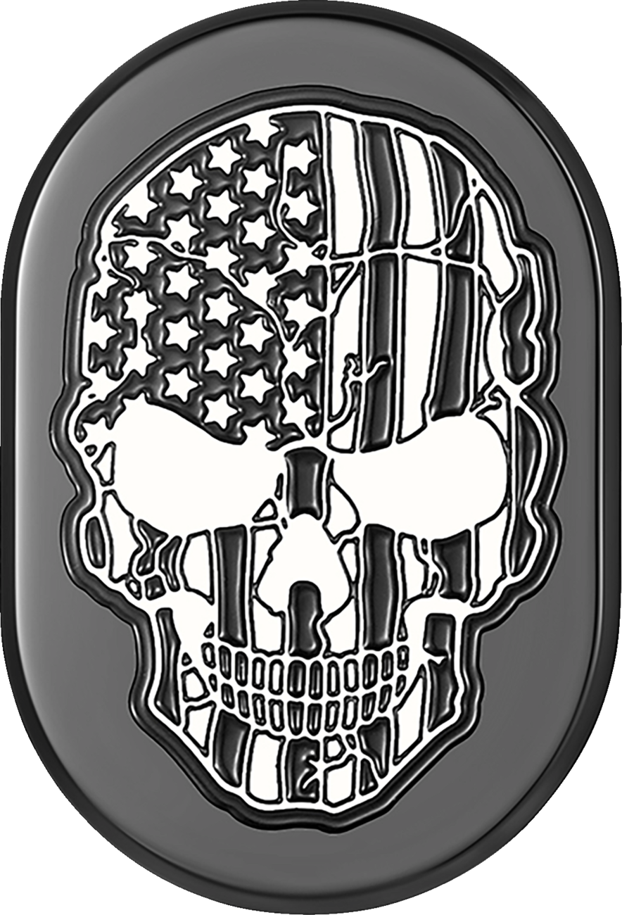 Figurati Designs Cover Antenna Rear Fender R Skull Contrast Cut Black