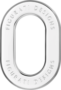 Figurati Designs Ring Antenna Rear Fender Left Smooth Chrome