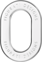 Figurati Designs Ring Antenna Rear Fender Left Smooth Chrome
