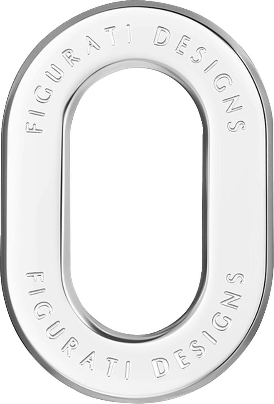 Figurati Designs Ring Antenna Rear Fender Left Smooth Chrome