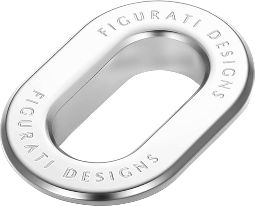 Figurati Designs Ring Antenna Rear Fender Left Smooth Chrome