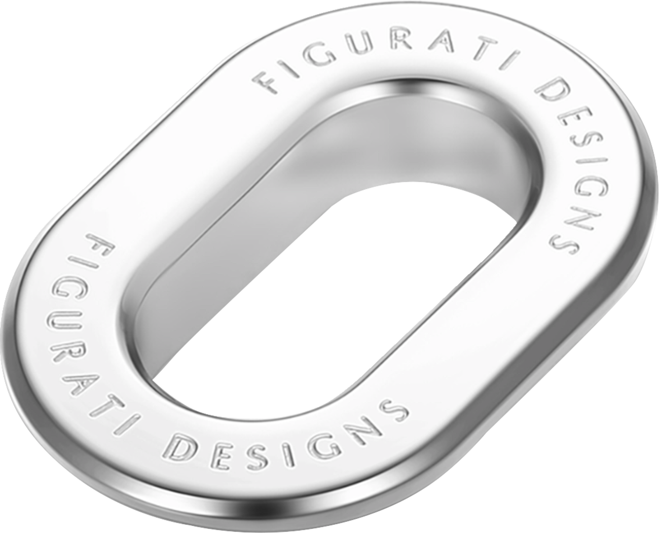 Figurati Designs Ring Antenna Rear Fender Left Smooth Chrome