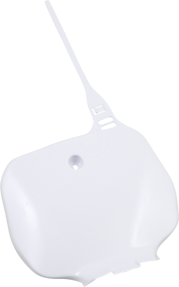 Front Number Plate - White (1)