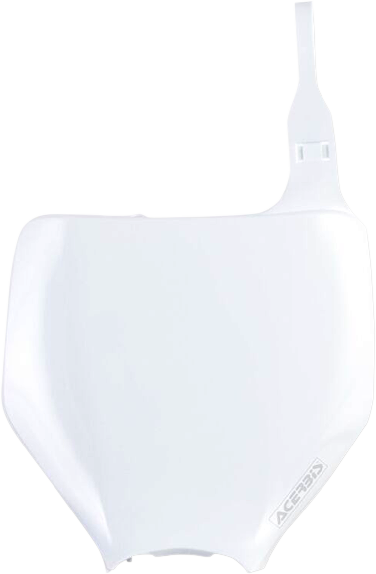 Front Number Plate - White (1)