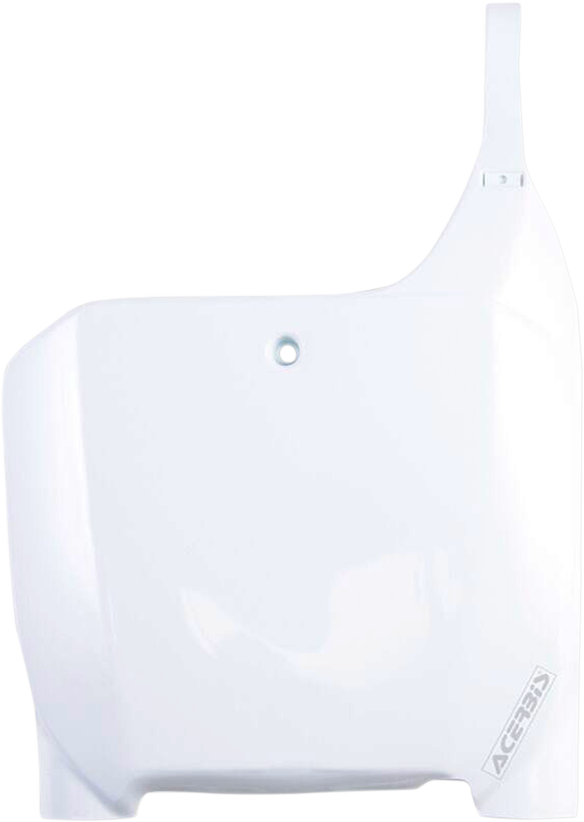 Front Number Plate - White (1)