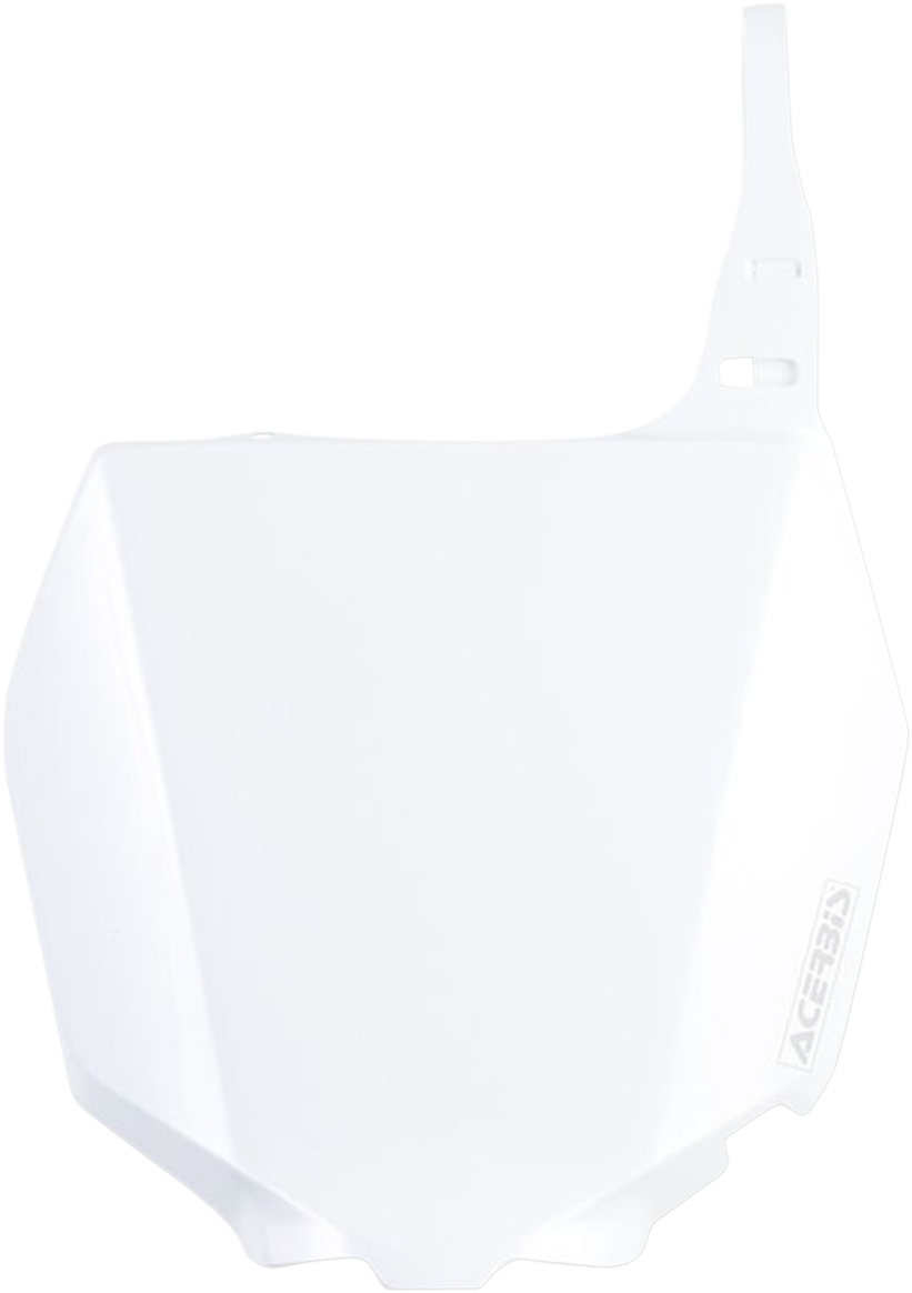 Front Number Plate - White (1)