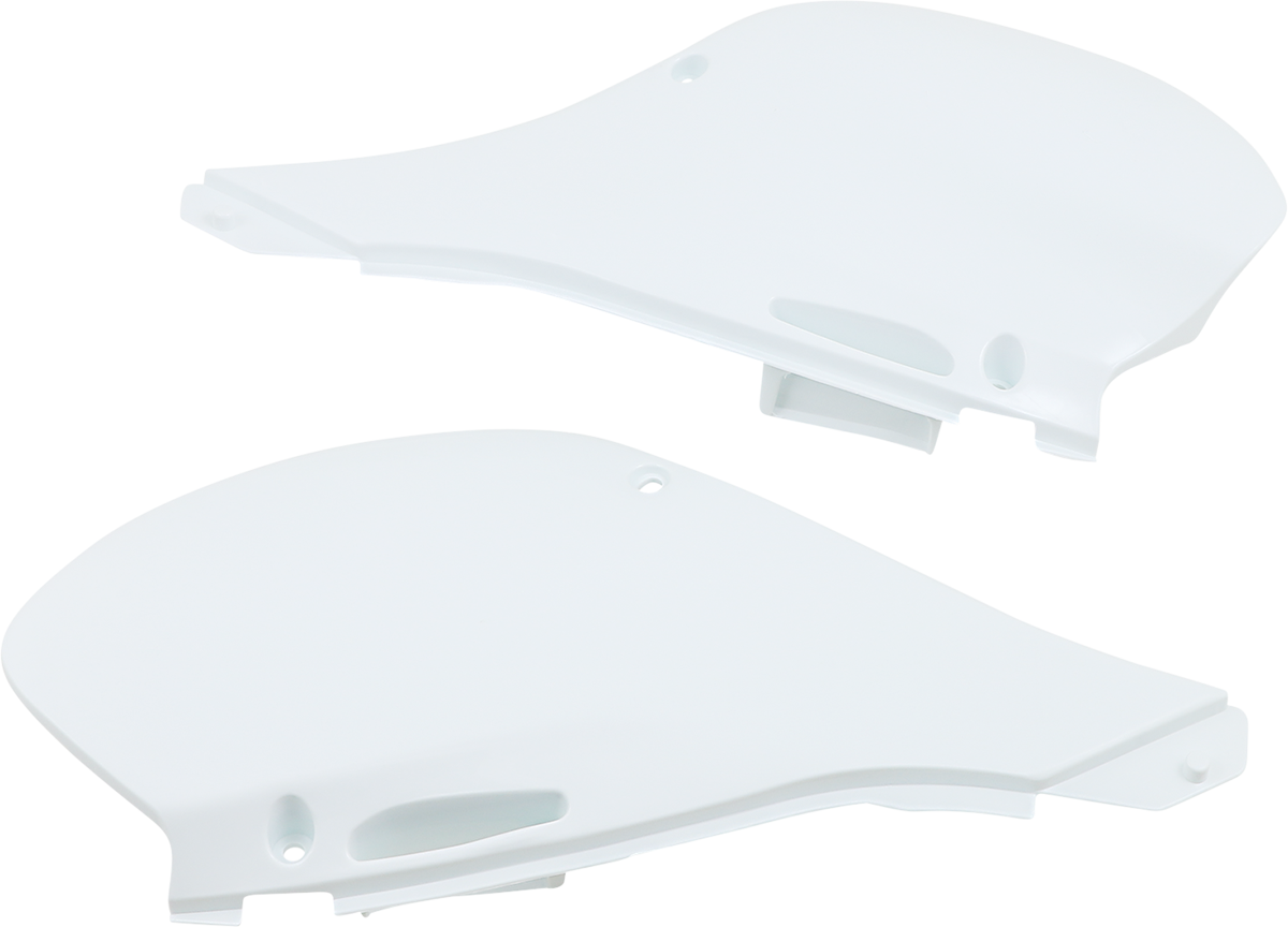 Side Panels - White - Kawasaki - KX '99-'02 (1)