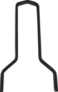 Drag Specialties Sissybar Sqr Tal 11BLK
