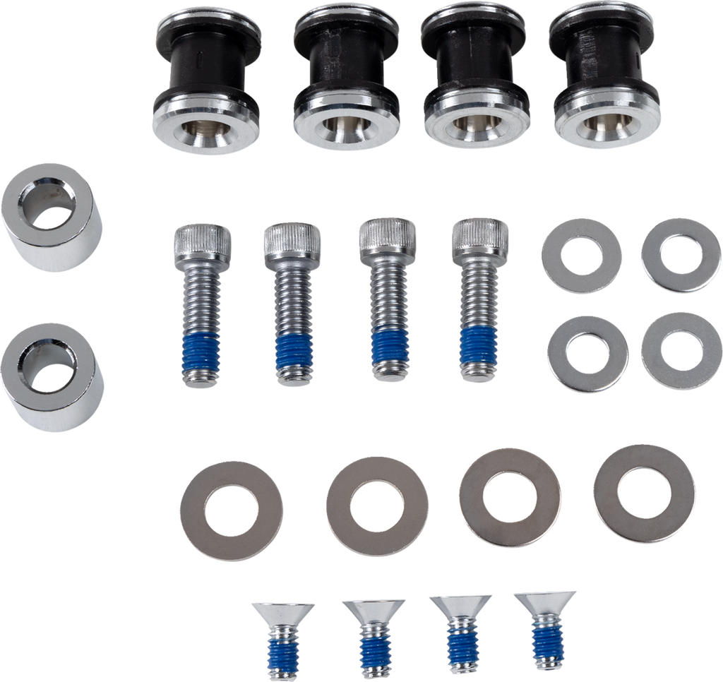 Drag Specialties Docking 4PT Blk Fl 14-22