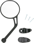 Mirror - Rear View - Round - Black - Left - Each (1)