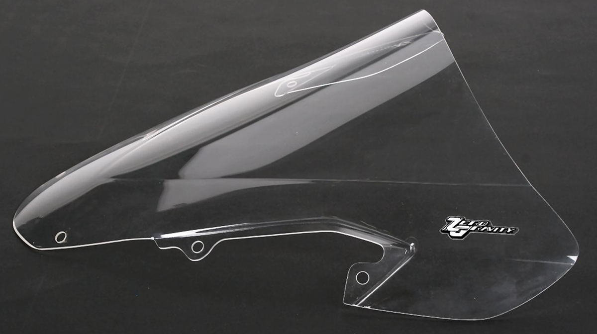 ZERO GRAVITY Double Bubble Windscreen - Clear - GSXR1