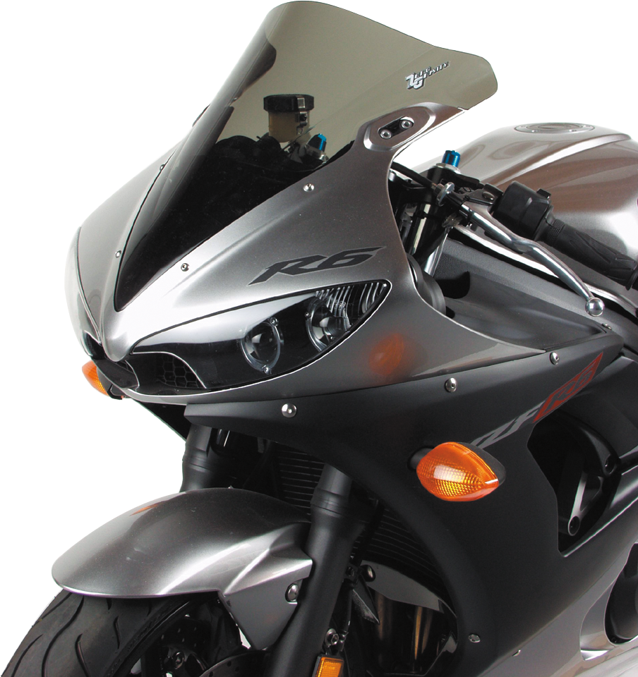 ZERO GRAVITY Double Bubble Windscreen - Smoke - YZF-R6
