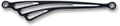 Arlen Ness Shift Rod D/c Flat - Black