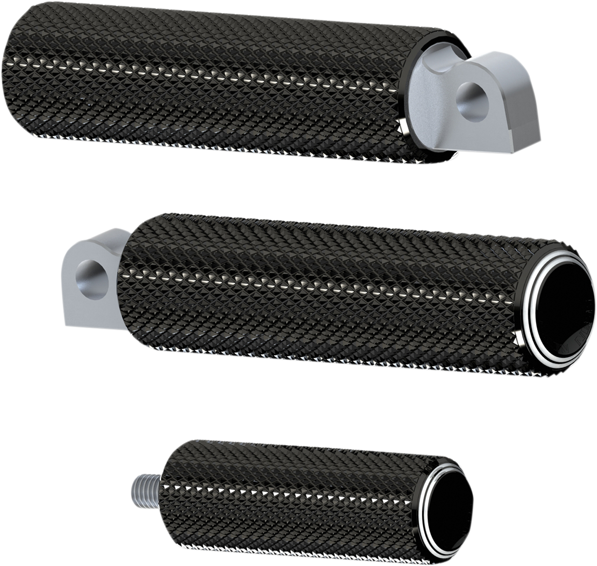 Arlen Ness Footpegs Dual Ring - Black