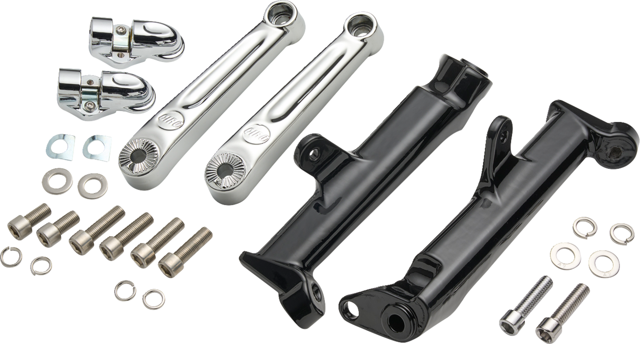 Ciro Mount Highway Peg Frame Mount Adjustable Extnd Lngth - Chrome