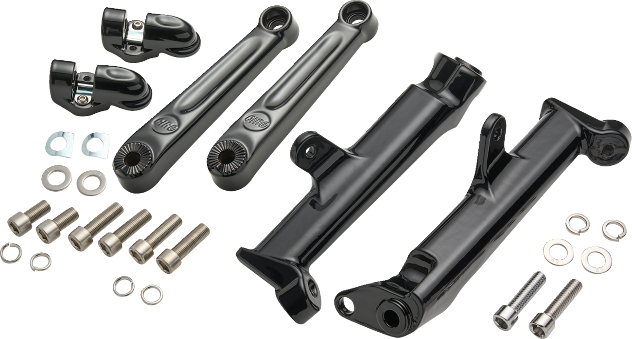Ciro Mount Highway Peg Frame Mount Adjustable Extnd Lngth - Black