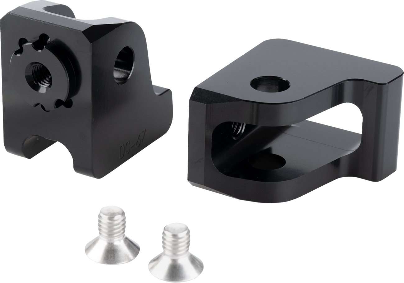 PUIG HI-TECH PARTS Adjustable Foot Peg Adapter - Rider - Triumph