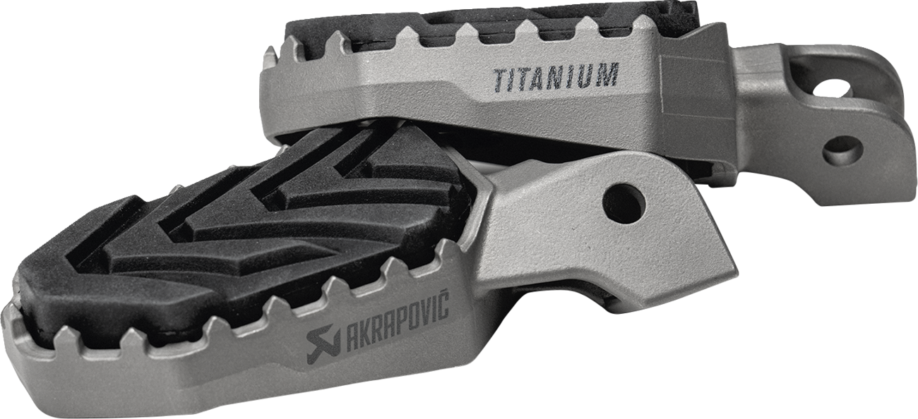 Adventure Foot Pegs - Titanium - BMW (1)