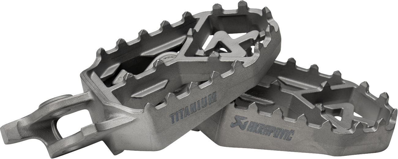 Adventure Foot Pegs - Titanium - Honda (1)