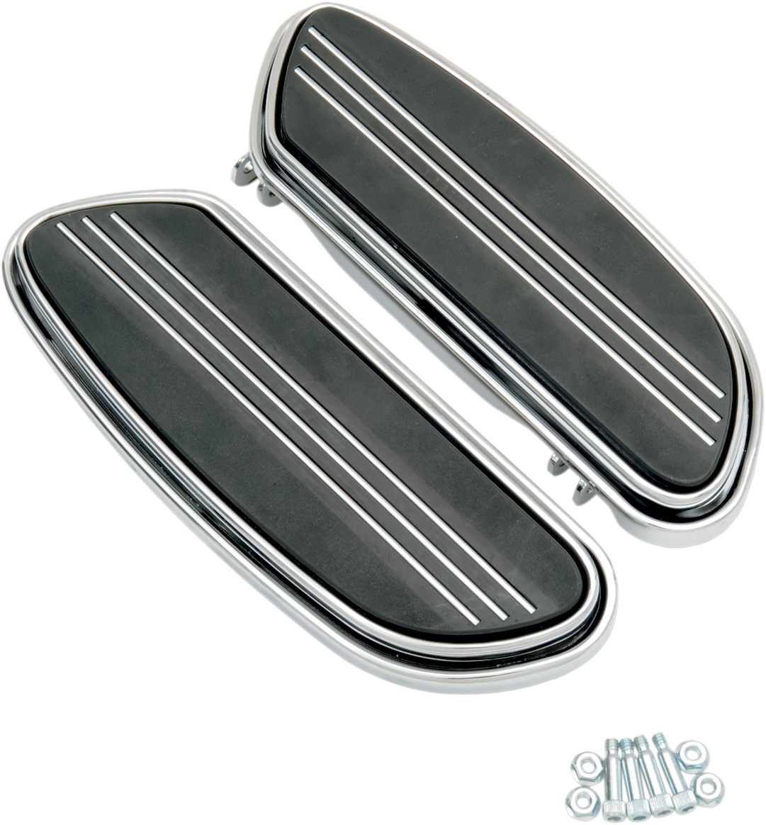 Drag Specialties Board Foot Sweeper - Chrome