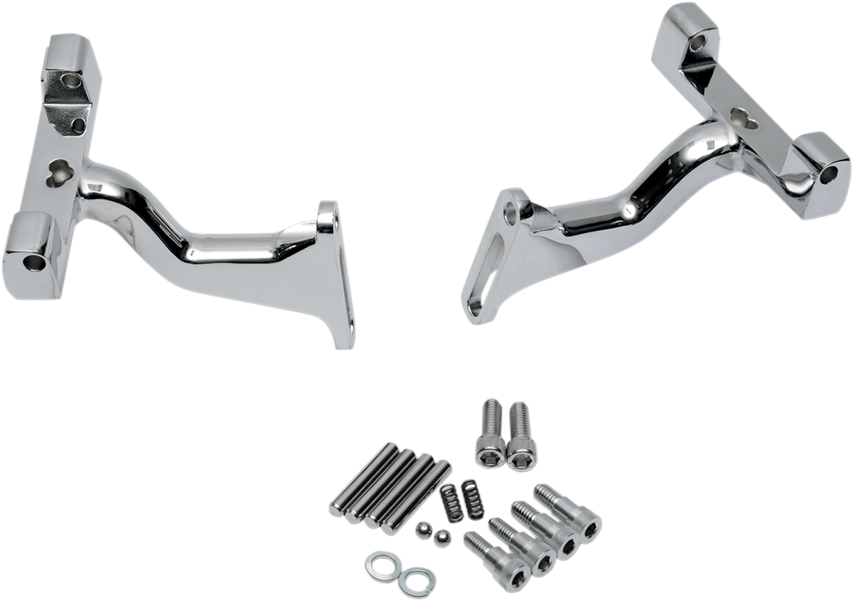 Drag Specialties Mount Raised Pass Brd - Chrome