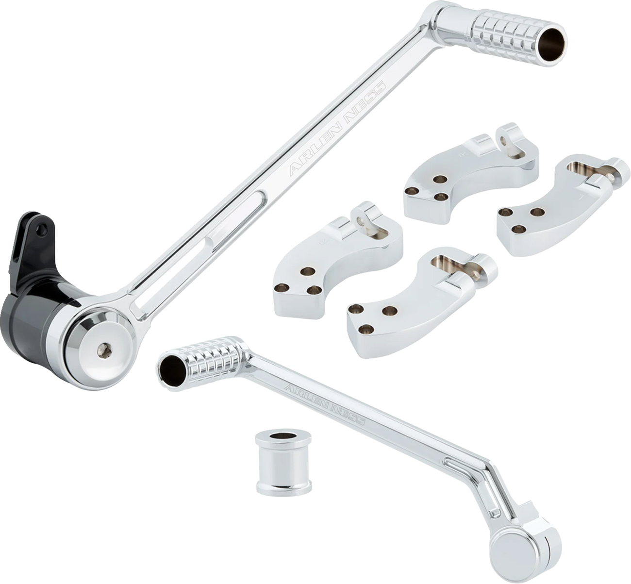 Arlen Ness 4 Inch Extended Foot Control Kit - Chrome