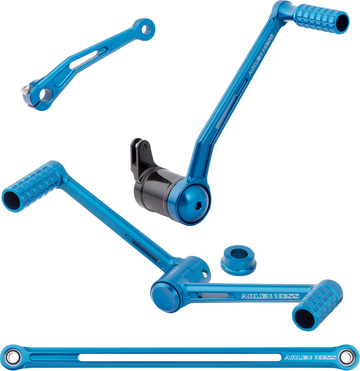 Arlen Ness Control Kit Heel/toe Speedliner Blue