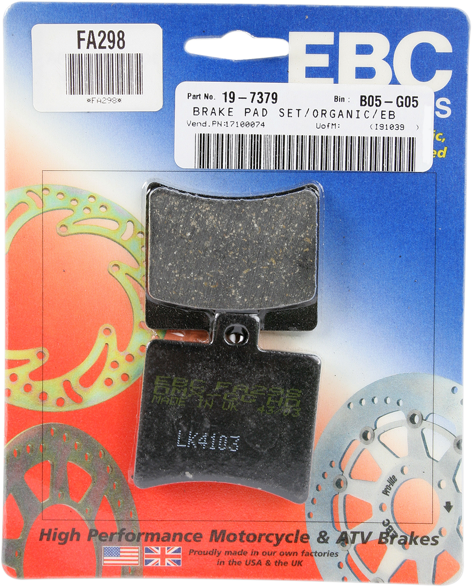 EBC Brake Pad Organic FA298